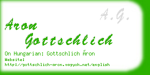 aron gottschlich business card